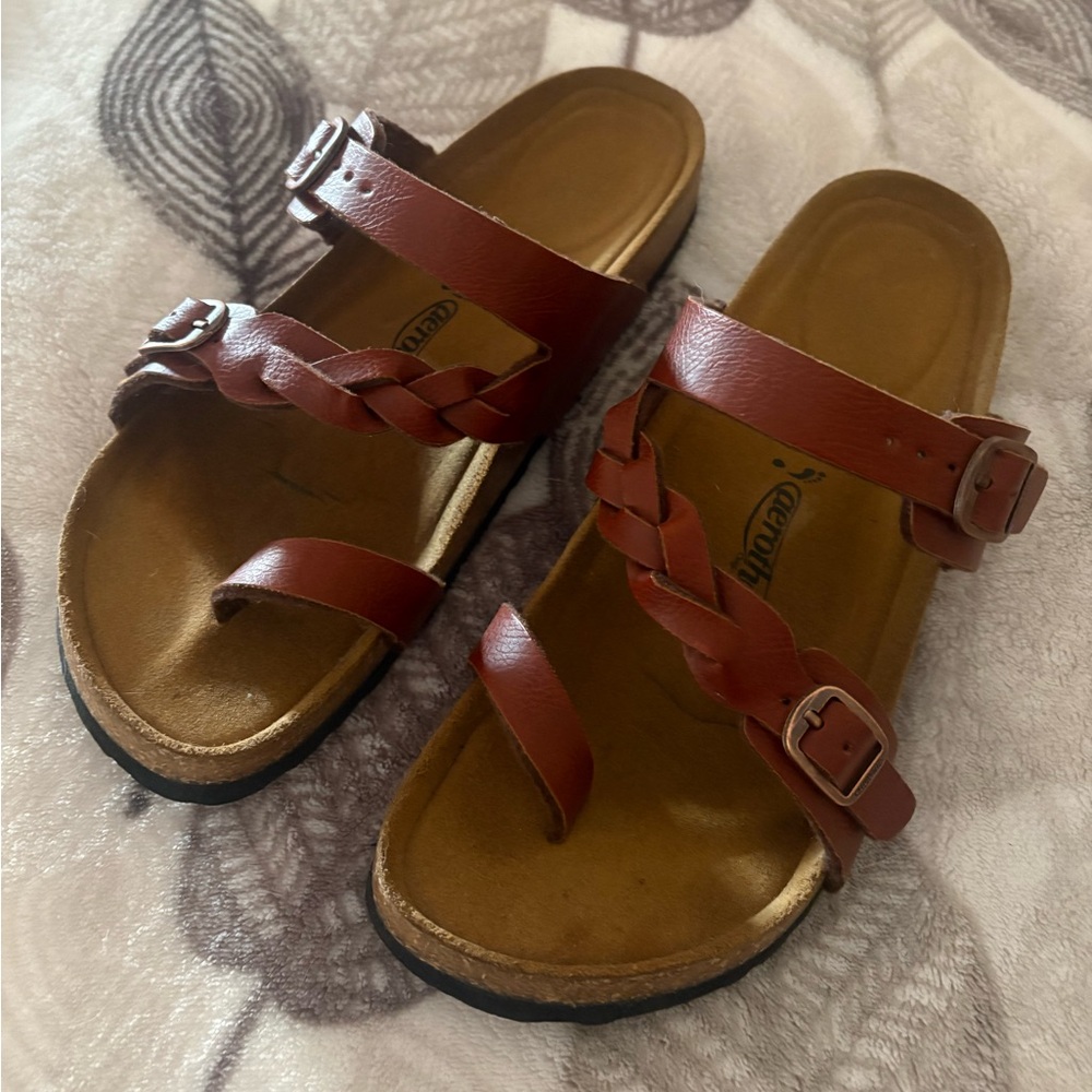 AEROTHOTIC Cork Comfortable Slides for Women